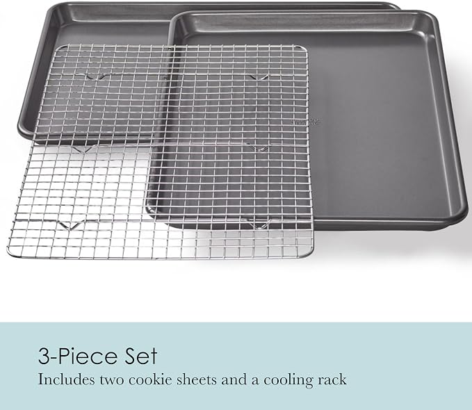 Chicago Metallic Professional Non-Stick Cookie and Jelly-Roll Pan Set - Image 5