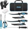 Fillet Knife Kit Combo, Fishing Knives and Honing Rod, Ultra-Sharp G4116 German by Fotrend
