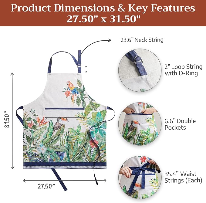 Maison d' Hermine 100% Cotton Apron - Image 5