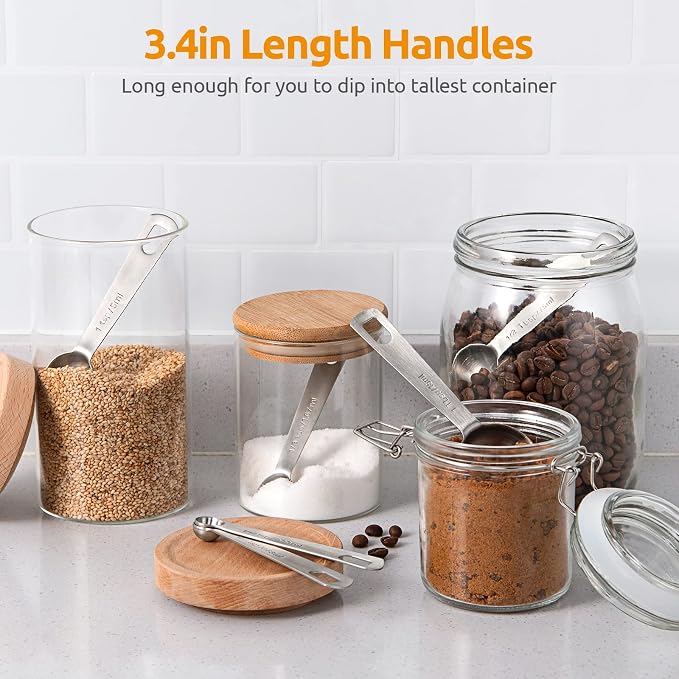 Measuring Spoons: U-Taste 18/8 Stainless Steel Measuring Spoons Set of 8 Piece: - Image 7