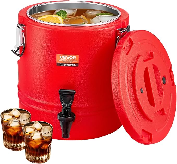 VEVOR Insulated Beverage Dispenser, 3 Gal/11.4L Thermal Hot and Cold Drink by VEVOR