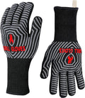 QUWIN BBQ Gloves, Oven Gloves 1472°F Extreme Heat Resistant, Grilling