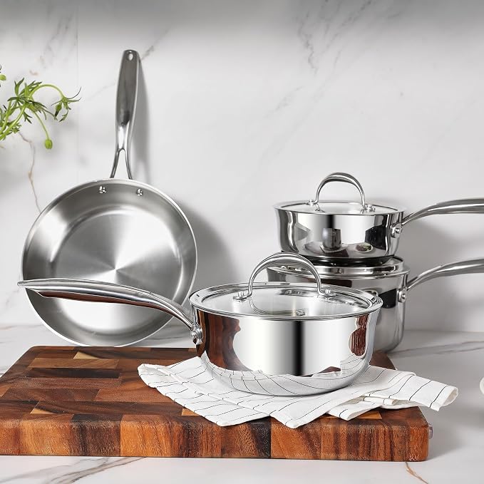 KEAWELL K3 Premium 2-Quart Tri-Ply Stainless Steel Saucepan - Image 9