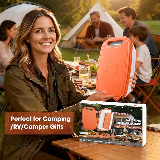 Gintan Camping Cutting Board, 9-in-1 Collapsible Chopping Board - Image 2