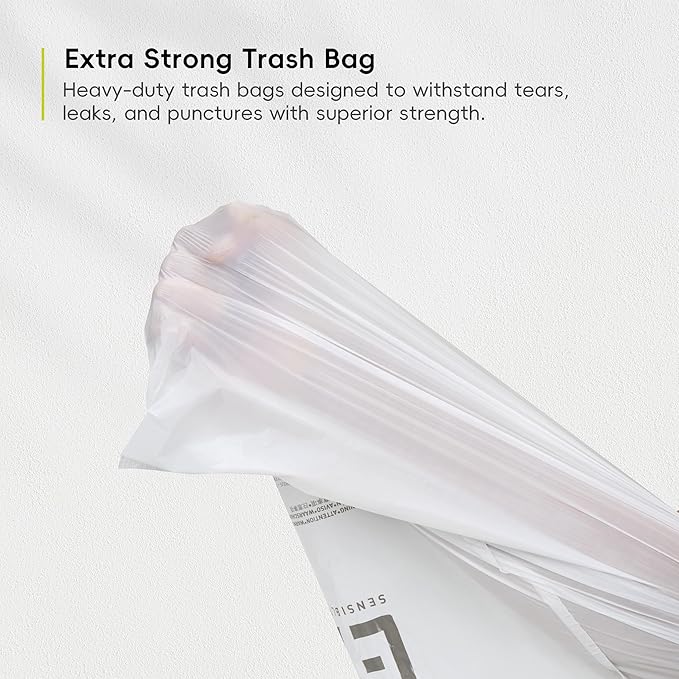 EKO Easy-Dispense Roll 80 Count Extra-Strong Drawstring Tall Kitchen Trash Bag - Image 6