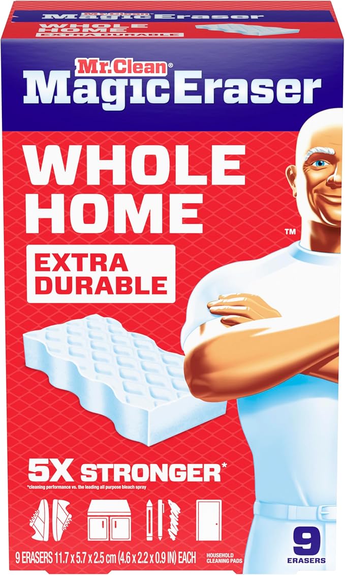 Mr. Clean Magic Eraser Sponge, All Purpose Cleaner, Cleaning Scrubber, Shower - Image 13