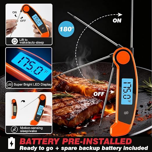 Meat Thermometer Digital Waterproof Instant Read Thermometer - Image 3