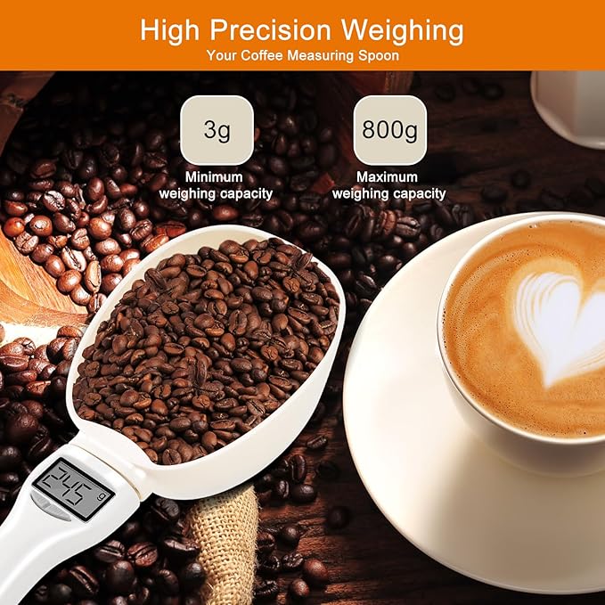 Digital Measuring Spoon, Weighing Food Measuring Scoop Scale, LCD Electronic - Image 3