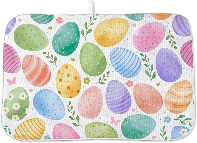 Spring Dish Drying Mat 18x24 Inches by OFIRD