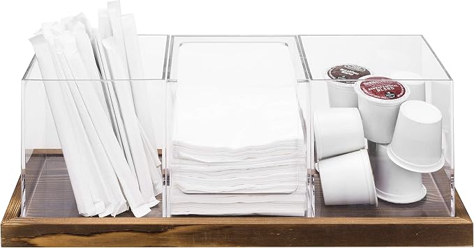 MyGift Modern Modular Coffee and Tea Station Organizer - Image 7