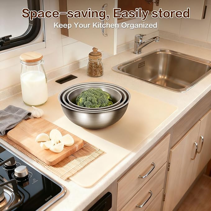 Gronivex Stainless Steel Mixing Bowls Set of 3 - Image 7