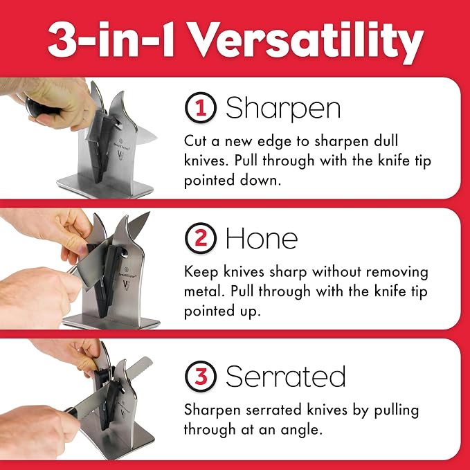 Brod & Taylor VG2 Professional Knife Sharpener | 3-Action Tungsten Carbide - Image 3