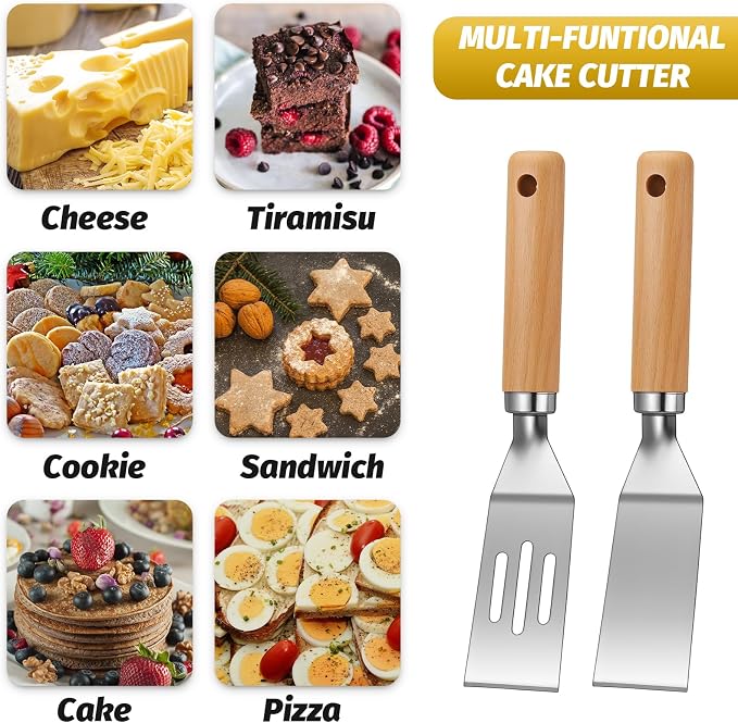 Patelai 2 Pack Small Spatula Mini Serving Brownie Spatula - Image 5