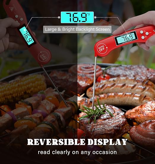 DOQAUS Digital Meat Thermometer, 2 Pack Instant Read Food Thermometer - Image 6
