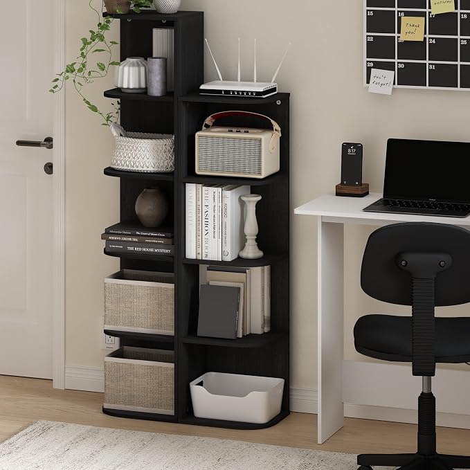 Furinno PASIR Book Shelf, 5-Tier Corner Bookshelf - Image 2