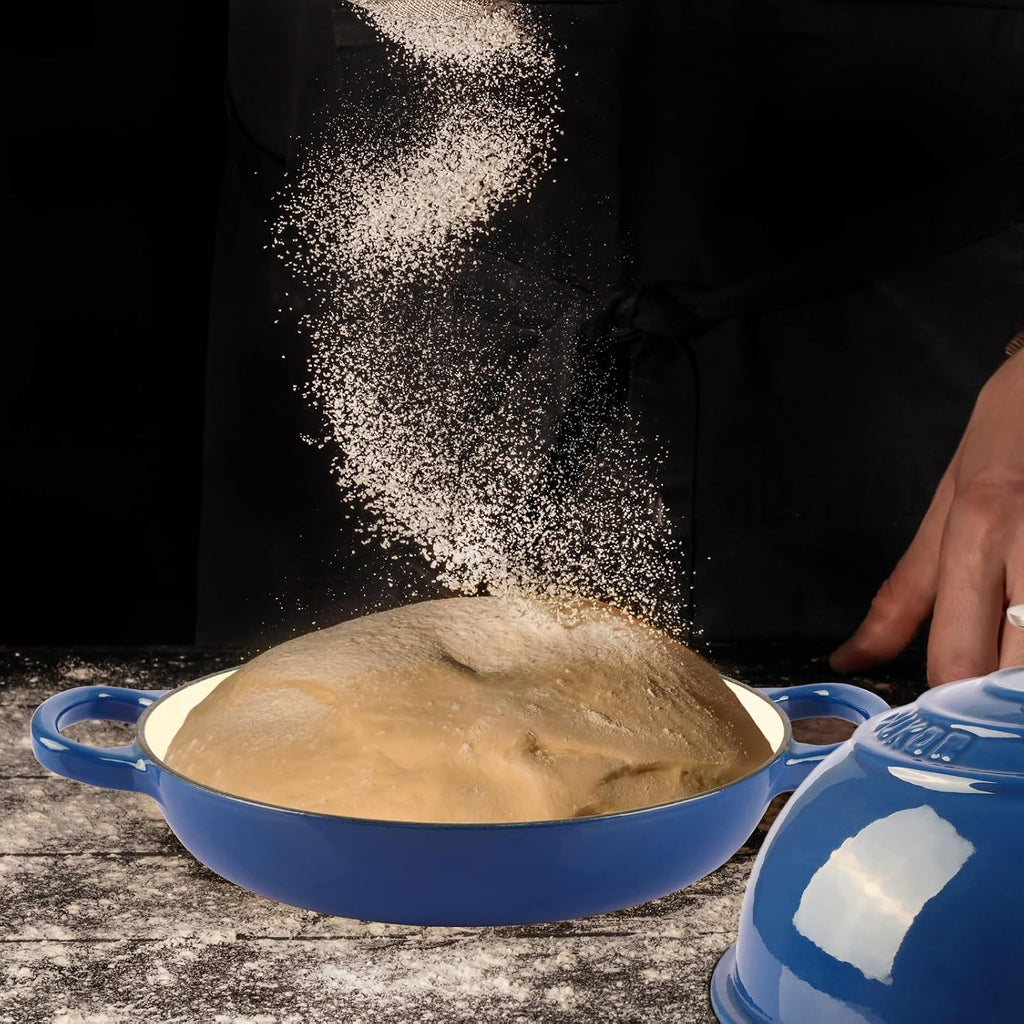 Dutch Oven for Sourdough Bread Baking, 7QT Enameled Cast Iron Dutch