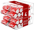 SCAVATA 4 Pack Stackable Refrigerator Organizer, Soda Can Dispenser Pop Cans by Tidyyourlife