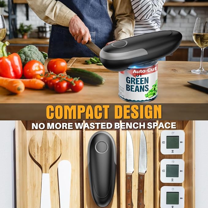 Electric Can Opener, One-Touch Automatic Can Opener - Image 9