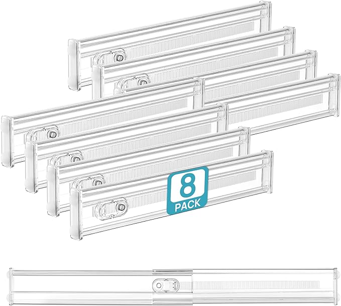 Vtopmart 8 Pack 2.36" Short Upgrade Drawer Dividers by Vtopmart