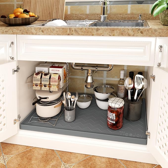 TigeJoy 22" x 22" Under Sink Mats - Image 3