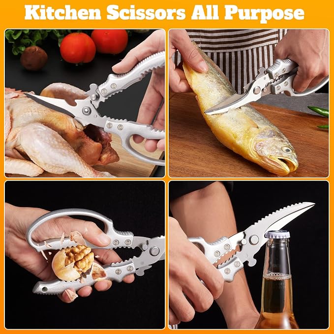 Heavy Duty Kitchen Scissors, Poultry Shears - Image 5