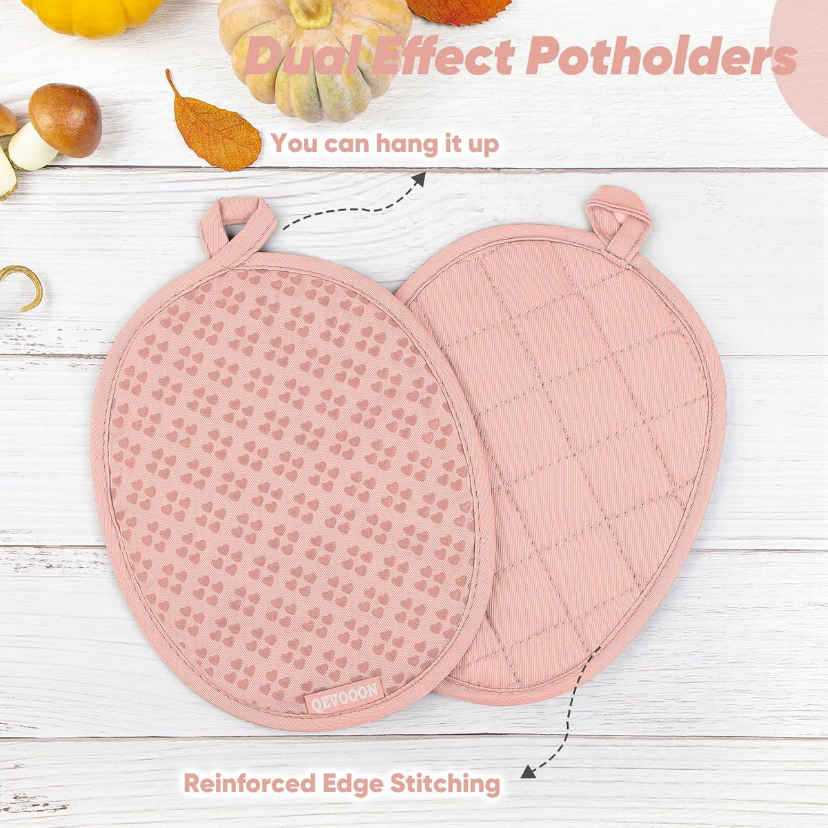 Oven Mitts and Pot Holders 4 Sets, Heat Resistant 500 °F Oven Mitt and