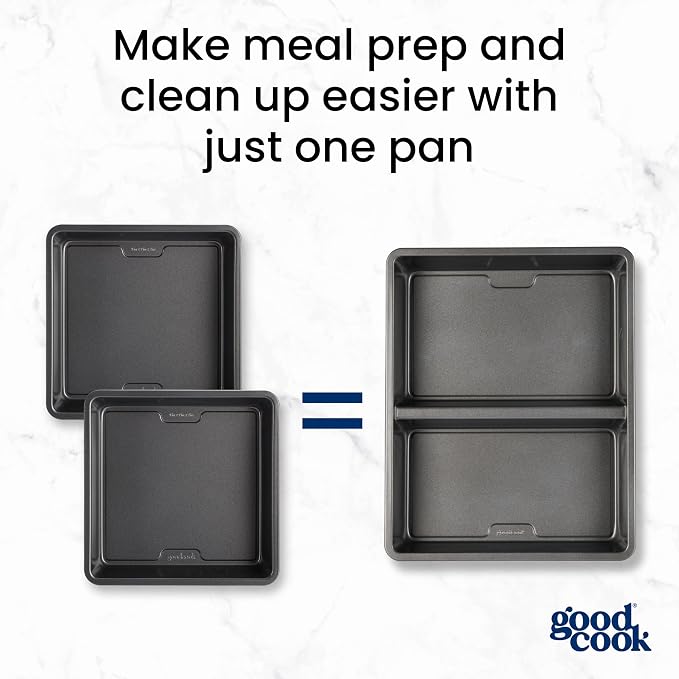 GoodCook Divided Baking Sheet Premium Carbon Steel Nonstick Pan, 11 x 14-Inch - Image 6