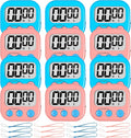 ZILLEEN Classroom Timer for Kids Teachers 12 Pack Digital Timers by ZILLEEN