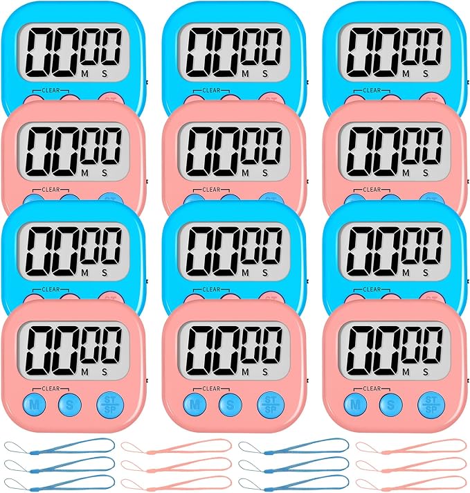 ZILLEEN Classroom Timer for Kids Teachers 12 Pack Digital Timers by ZILLEEN