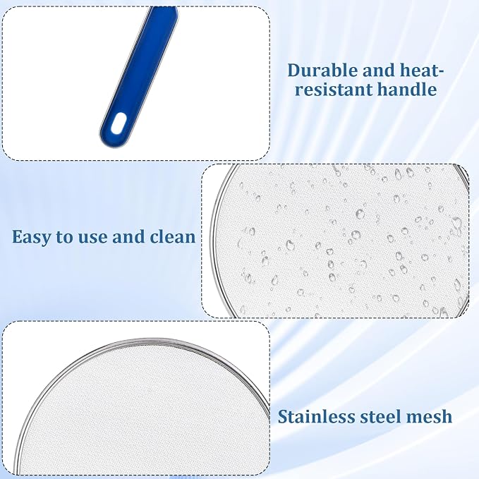8.3 Inch Grease Splatter Guard for Frying Pan, Stainless Steel Grease Screen - Image 3
