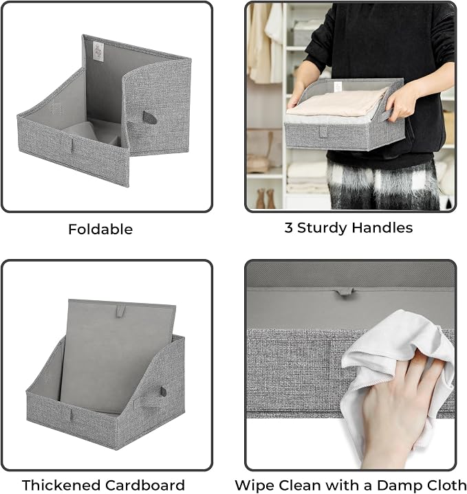 GRANNY SAYS Trapezoid Storage Bins, Closet Storage Bins, Purse Storage - Image 7