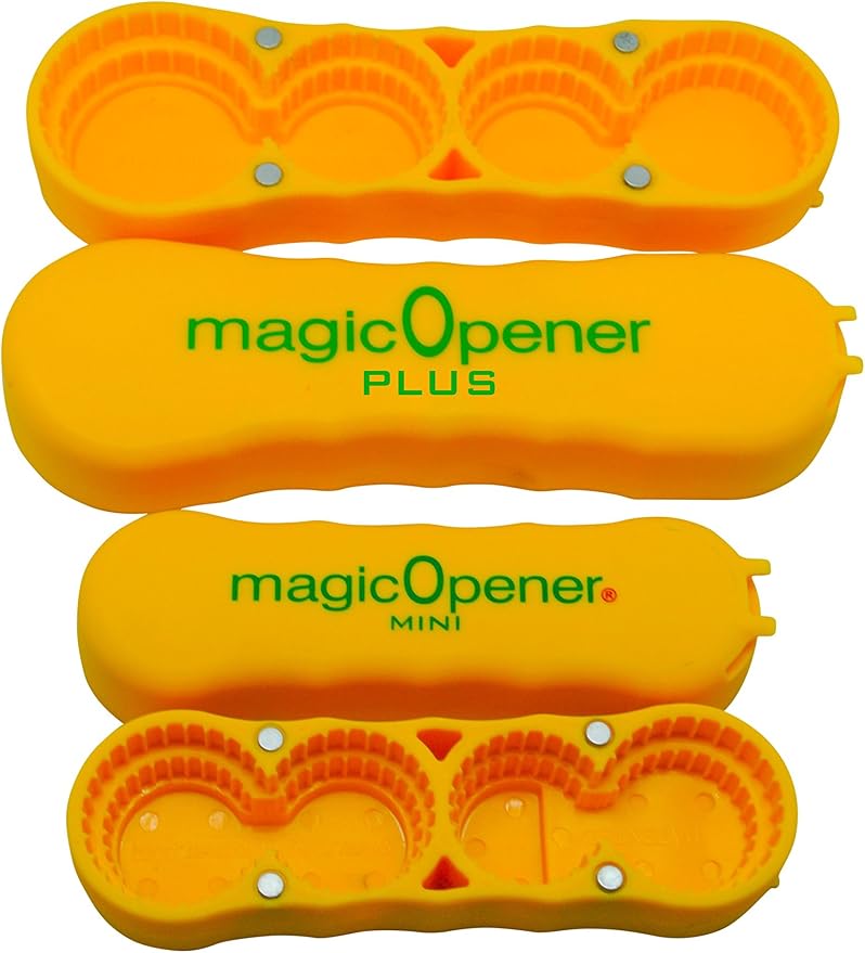 magic Opener COMBO – 1 mO MINI for small plastic caps & 1 mO PLUS for larger by magicopener