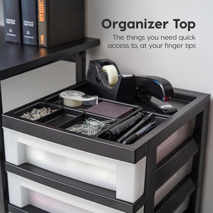 IRIS USA Craft Plastic Organizers and Storage, Rolling Storage Cart - Image 6
