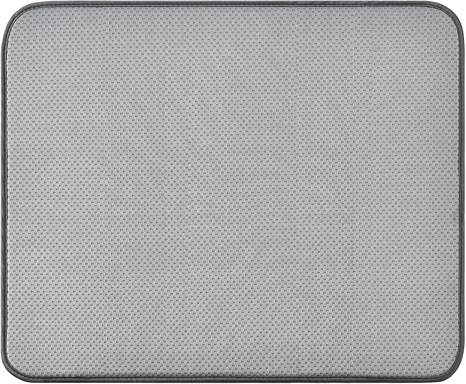 SUBEKYU Dish Drying Mat for Kitchen Counter, Microfiber Absorbent Dishes - Image 3