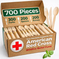 700 PCS Wooden Cutlery Set by EsEssentials