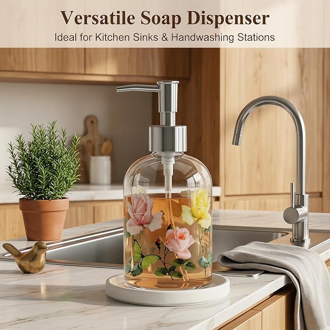 Glass Soap Dispenser Bottle - Image 8