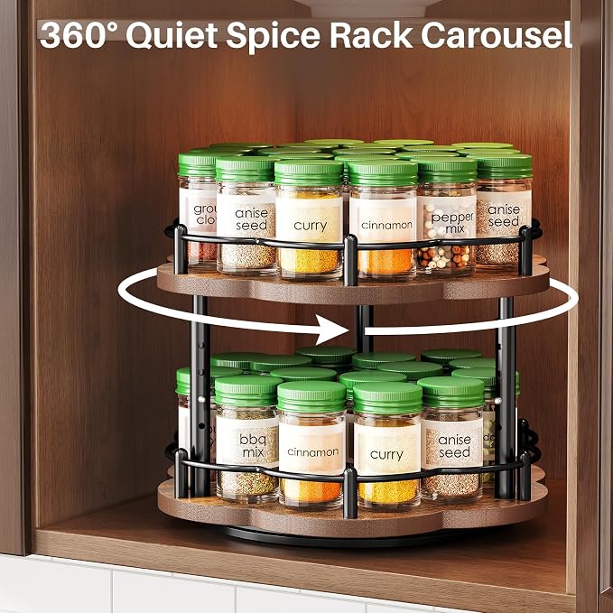 Spice Rack Lazy Susan Organizer - Image 3