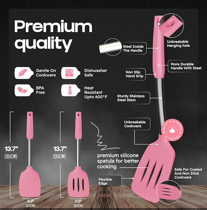 BakeRoyal Silicone Spatula Set - Image 2
