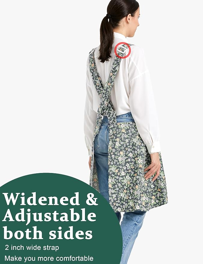 Cozy Adjustable Cross Back Aprons - Image 3