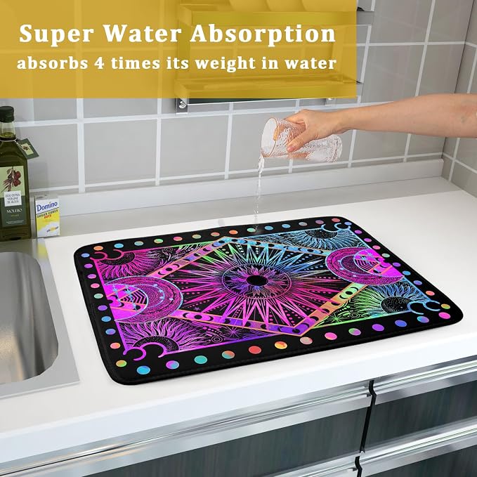 Colorful Microfiber Dish Drying Mat - Image 7