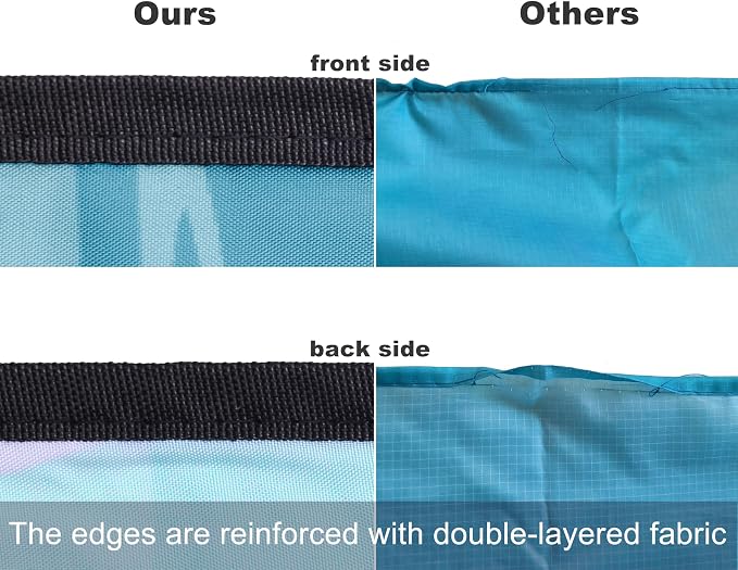WIWIGO Beach Blanket Waterproof Sandproof Beach Mat 79" X 83"/10'x9'for 2-8 - Image 4
