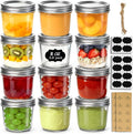 ComSaf 8 oz Wide Mouth Mason Jars, and Crafters Creating DIY Candles and Party by ComSaf