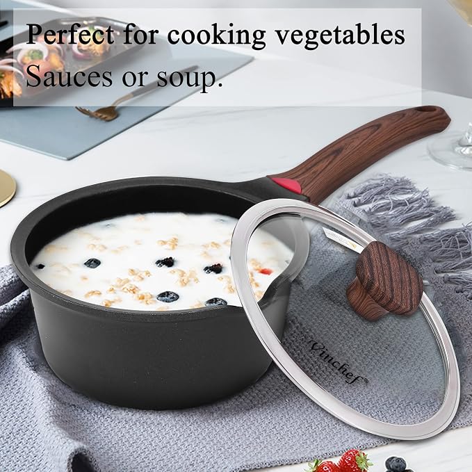 Vinchef 2qt Nonstick Sauce Pan - Image 3