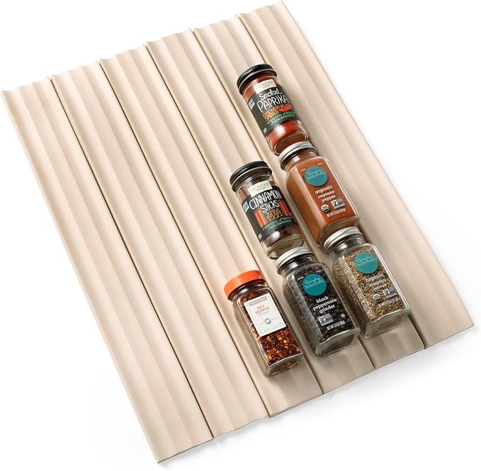 YouCopia SpiceLiner Adjustable Spice Drawer Liner, 10ft Roll, Seasoning and by YouCopia