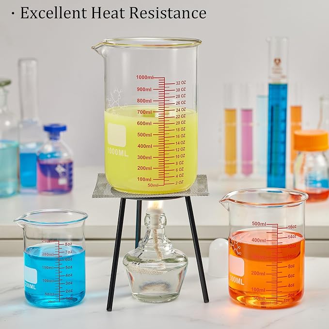 High Borosilicate Glass Measuring Cup-V-Shaped Spout, 1000ml Glass Measuring - Image 8