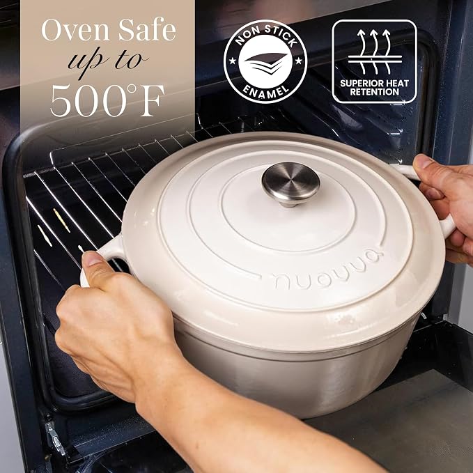 Nuovva Enamelled Cast Iron Dutch Oven Pot - Image 5