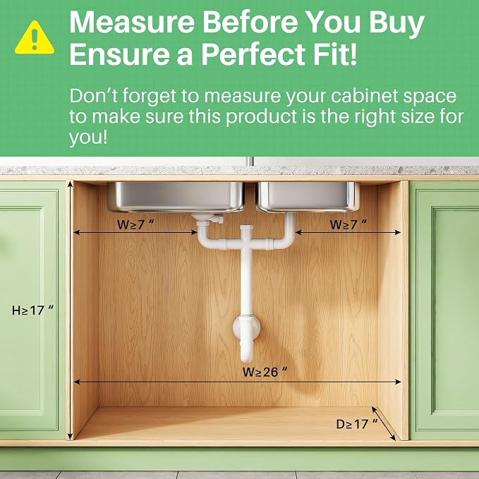 Kitstorack Under Sink Organizer, Slide out Storage Drawer Rack - Image 4