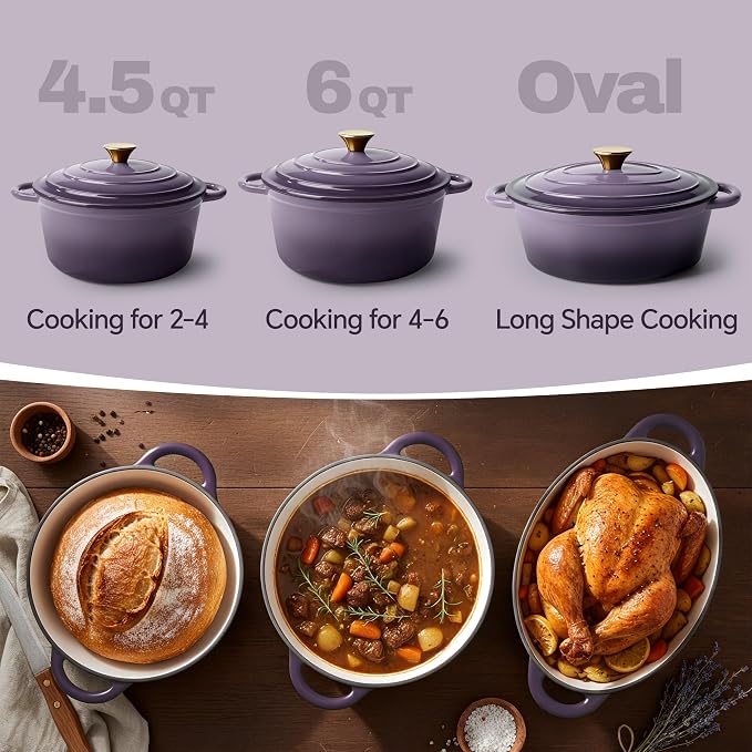Vintage Style 6 Quart Dutch Oven Pot - Image 3