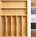 Kitchen Bamboo Silverware Organizer, Kitchen Drawer Organizer by oridom