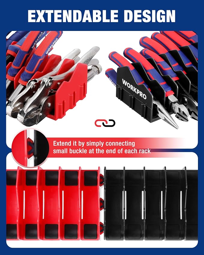 WORKPRO 2-Pack Plier Organizer Rack, Pliers Holder and Cutter Organizers - Image 6